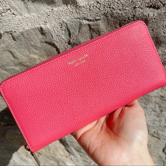 Kate Spade Margaux Zip Around Wallet Peach - Picture 5 of 8